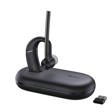 Yealink BH71 Pro Bluetooth headset with charging case and USB adapter