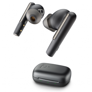 POLY Voyager Free 60 UC ANC earbuds with charge case