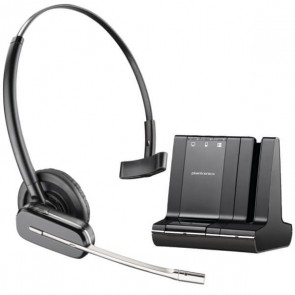 Poly (Plantronics) Savi 740-M Skype optimised convertible wireless headset for deskphone/PC/mobile 